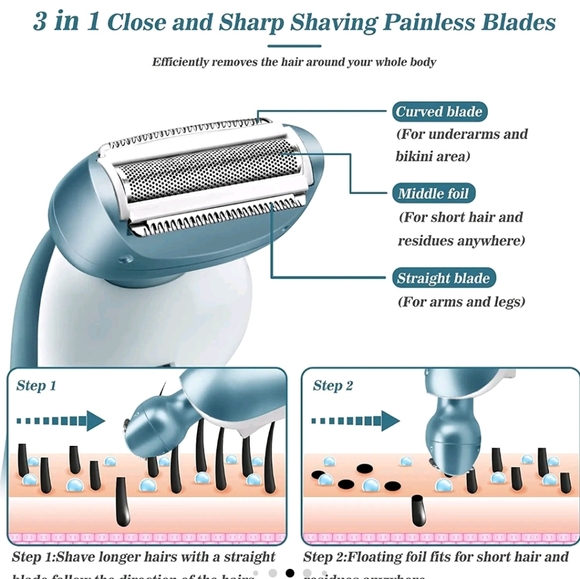 Women's Electric Razor - Picture 6 of 8